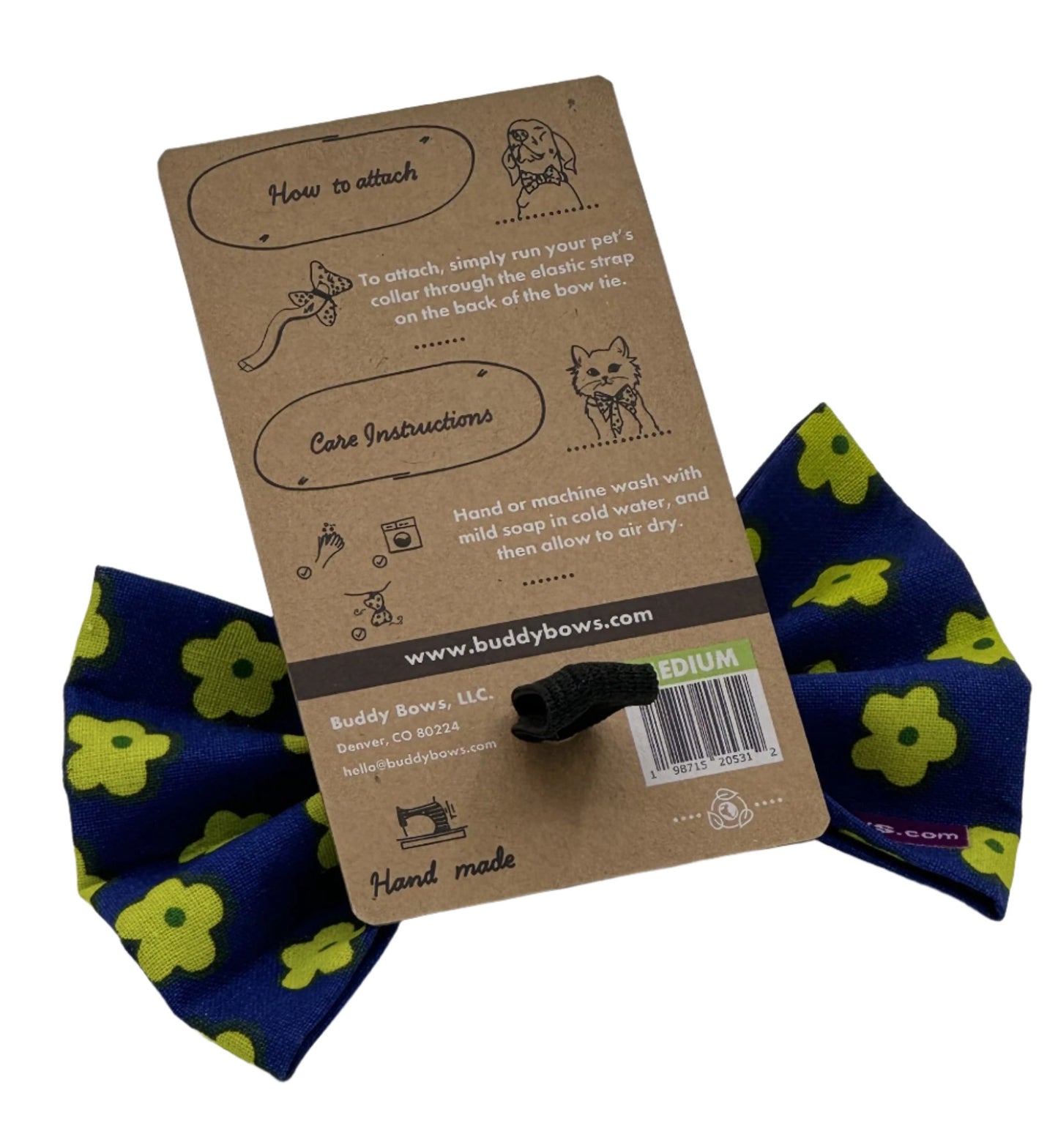 Navy & Lime Flower Power