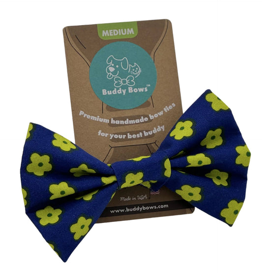 Navy & Lime Flower Power