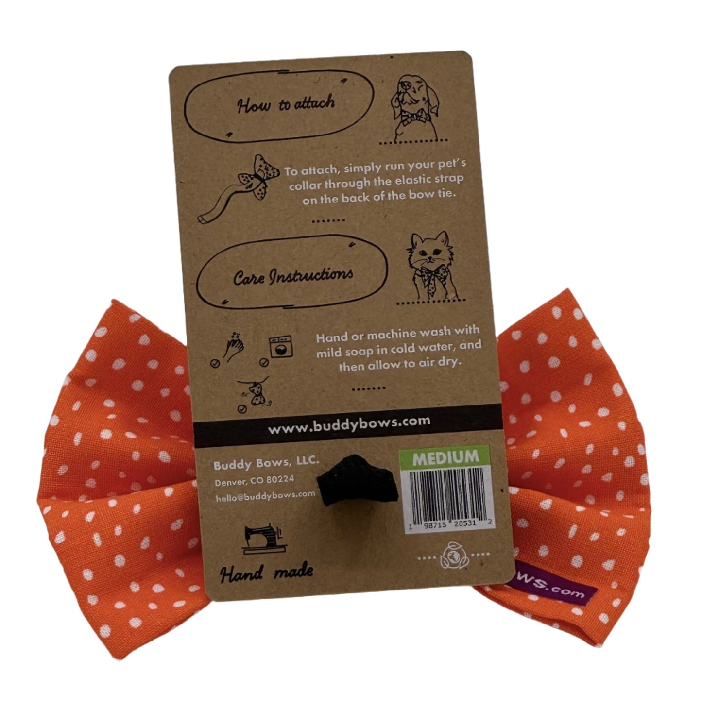 Orange Pawlka Dot